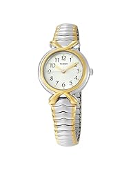 Timex Womens T21854 Elevated Classics Two-Tone Expansion Band Watch