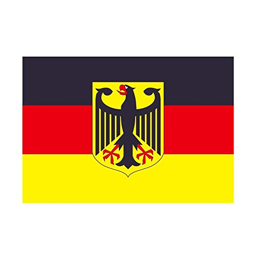 Taffstyle® Fanartikel Fussball Weltmeisterschaft 2014 WM & EM Länder Flagge Fahne 150cm x 90 cm mit Metallösen – Deutschland mit Adler