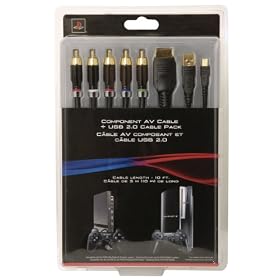 PlayStation 3 Component AV Cable & USB Cable