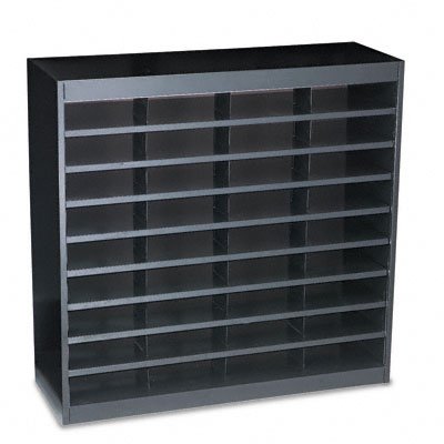 Safco Products E-Z Stor Literature Organizer, 36 Letter Size Compartments, Black (9221BLR) On Sale