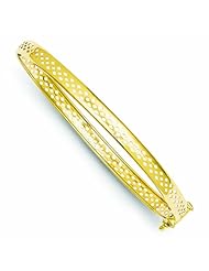 Genuine 14K Yellow Gold Polished Safety Clasp 4.75mm Bangle 3 Grams Of Gold 100% Satisfaction Guaranteed.