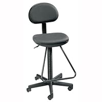 Economy Drafting Chair Black Fabric