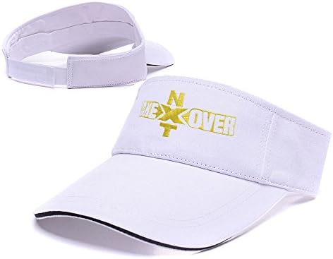 ZHHUA NXT Takeover Logo Adjustable Embroidery Tennis Golf Baseball Hat Sun Visor Cap White