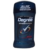 Degree For Men Anti-Perspirant & Deodorant, Invisible Stick, Sport, 2.7 Oz (76 G) (Pack of 6)
