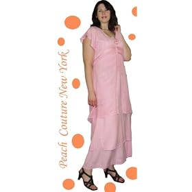 Click here to buy Elegant Multi Layered Butterfly Plus Size Womens Evening  Wedding Dress Hand Embroidered Available... by Peach Couture.