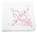 White Cotton Handkerchief with Large Monogram Embroidery