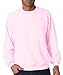 JERZEES - Crewneck Sweatshirt. 562M, LARGE, Pink