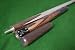 57" Handmade Multi-Spliced Rare Andiroba, Brazilian Cherry and Rosewood Snooker/Pool Cue with North American Ash Shaft and 15cm Mini-Butt.