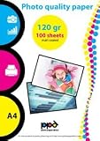 A4 Inkjet Matt Coated HiRes Paper -Standard- 120gsm x 100 sheets