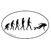 EVOLUTION TAUCHER Aufkleber Autoaufkleber