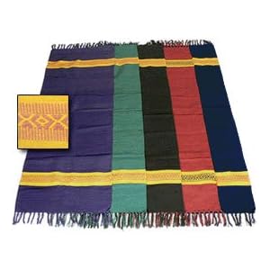 YogaAccessories (TM) Cotton Yoga Diamond Pattern Rug