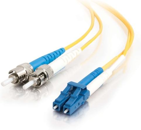 15m LC-ST 9/125 OS1 Duplex Single-Mode PVC Fiber Optic Cable - Yellow9/125 micron cable for gigabit ethernet applications