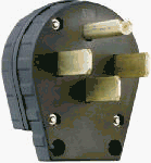 Pass & Seymour #3867CC5 30/50A Black Range Plug