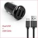 for Tomtom N14644 125 XL XXL GO GPS Dual USB Power Car Charger Adapter + USB Data Cable