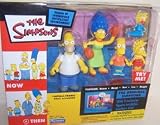 2003 Playmates the Simpsons World of Springfield Interactive Environment the Original Simpsons Now & Then with 5 Exclusive Figures Available Nowhere Else