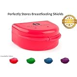Best-selling Nipple Shield Carrying Case, Perfect Solution for Medela Shields and Similar Shields, By Modern Momma; Flamingo Pink