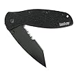 Kershaw Tanto Serrated Blur Knife with SpeedSafe (Tactical Black)