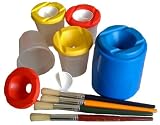 Non-Spill Paint Pot and Brush Set
