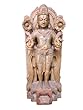 Mogulinterior Hindu God Vishnu Stone Statue Home Decor Sculpture