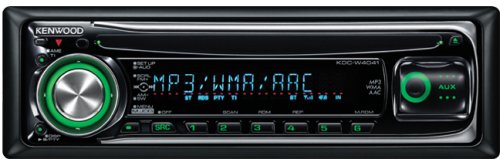 Kenwood KDC-W4041G - WMA/MP3/CD-Receiver With External Media Control - Green Key Illumination