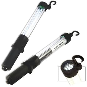 Super Bright 60+9 LED Cordless Work Light - AC/DC Rechargeable - Built-in Flashlight