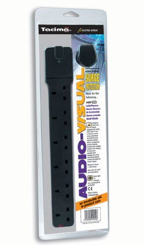 Childrens Toyshop  Electronics : Tacima 6 Way Surge Protected Interference Rejection System - For Enhanced Audio Visual on LCD/Plasma, Hi-Fi & Games Consoles