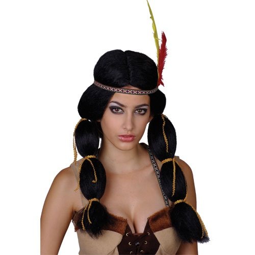 Indian Princess Wig & Feather Headband