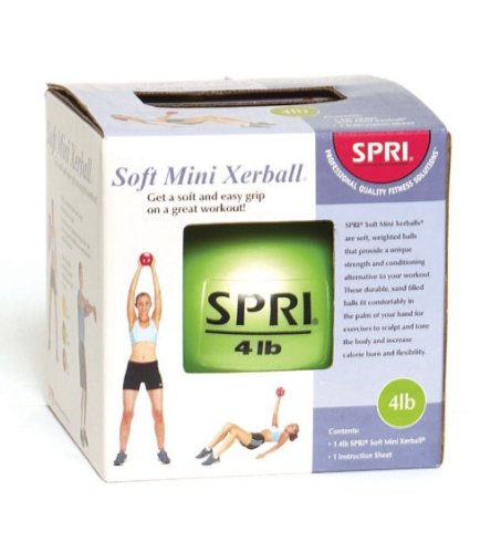 SPRI SMB-4R 4 lb. Soft Mini Xerballs - Green