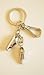 Silver Sneakers with White Stripes Key Ring with Crystals