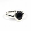 STERLING SILVER RING with Black Onyx 11mm