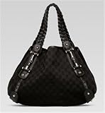 Gucci Pelham medium shoulder bag in black fabric