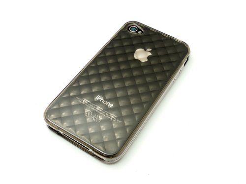 レイアウト iPhone4 キラキラソフトジャケット ブラック RT-P3C7/B