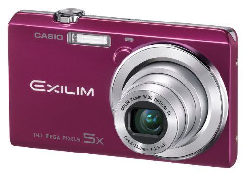 Casio Exilim EX-ZS10 Digitalkamera (14 Megapixel, 5-fach opt. Zoom, 7,6 cm (3 Zoll) Display, HD-Video) magenta