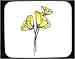 Mouse Pad with United States, yellow, fauna, flora, floral, flowers, south