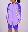 Tuga UPF 50+ Girls High Tide Long Sleeve Sunsuit (UV Sun Protective)
