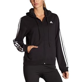 Buy adidas Ladies 3-Stripes Full-Zip Hoodie