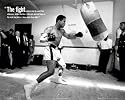 Muhammad Ali (The Fight, w Punching Bag) Sports Poster Print - 24" X 36"