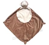 Chenille Monkey Baby Security Blanket