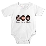 Peace Love Math Pi Onesie Infant Bodysuit