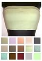 Cotton/Lycra Strapless Bandeau Crop Tube Top (Click for 16 Colors). Available sizes S, M, L, XL