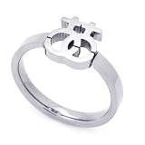 11MM Stainless Steel Lesbian Symbol Ring (Size 5 to 9)