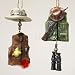 4 RESIN HUNTING & FISHING VEST ORNAMENTS, SET OF 2 ASSORTED - Christmas Ornament