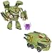 Transformers Animated Series Leader Class 7-1/2 Inch Tall Robot Action Figure with Electronic Lights and Sounds - BULKHEAD with Conversion Sounds, Spinning Buzzsaw, Removable Air Torpedoes, and Headmaster Helmet (Vehicle Mode: Armored Truck)