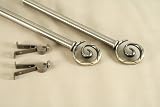 Review Drapery Hardware  / NEW Decorative Curtain Rod #27, 28-48 inch, antique brass