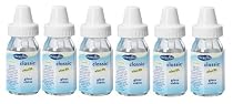 Evenflo 6 Pack Classic Glass Bottle, 4-Ounce