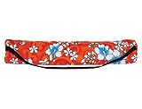 Wai Lana Hawaiian Orange and White Mat Bag