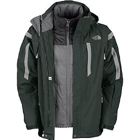 Mens The North Face Vortex Triclimate Jacket - ASPHALT GREY BLACK (M)