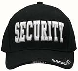 9382 Black Raised Security Low Profile Cap