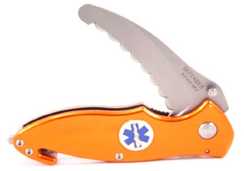 Orange Paramedic EMT Rescue Folding Blade Pocket Knife Orange Paramedic EMT Rescue Folding Blade Pocket Knife Hunting Knives