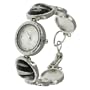Geneva Platinum Textured Animal Print Toggle Watch